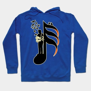 Guitarist Musician - thirty-second note Hoodie